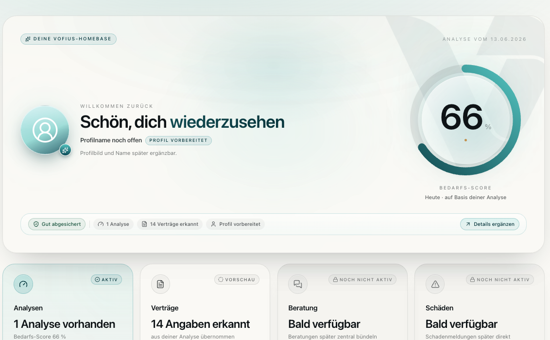 Digitaler Kundenzugang im Vofius Pro Service